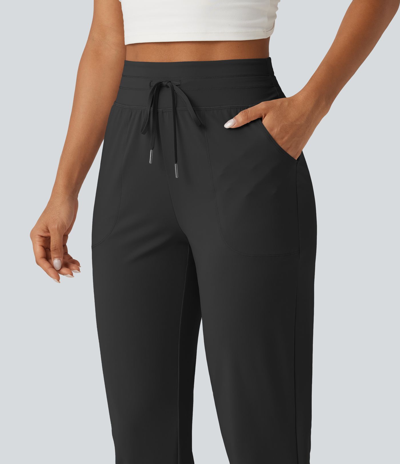 Halara UltraSculpt™ High Waisted Drawstring Ruched Yoga Joggers with Pockets Halara UltraSculpt™ High Waisted Drawstring Ruched Yoga Joggers with Pockets
