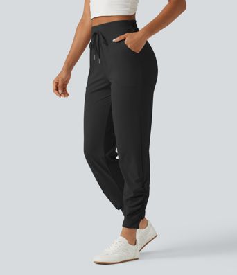 Halara UltraSculpt™ High Waisted Drawstring Ruched Yoga Joggers with Pockets Halara UltraSculpt™ High Waisted Drawstring Ruched Yoga Joggers with Pockets