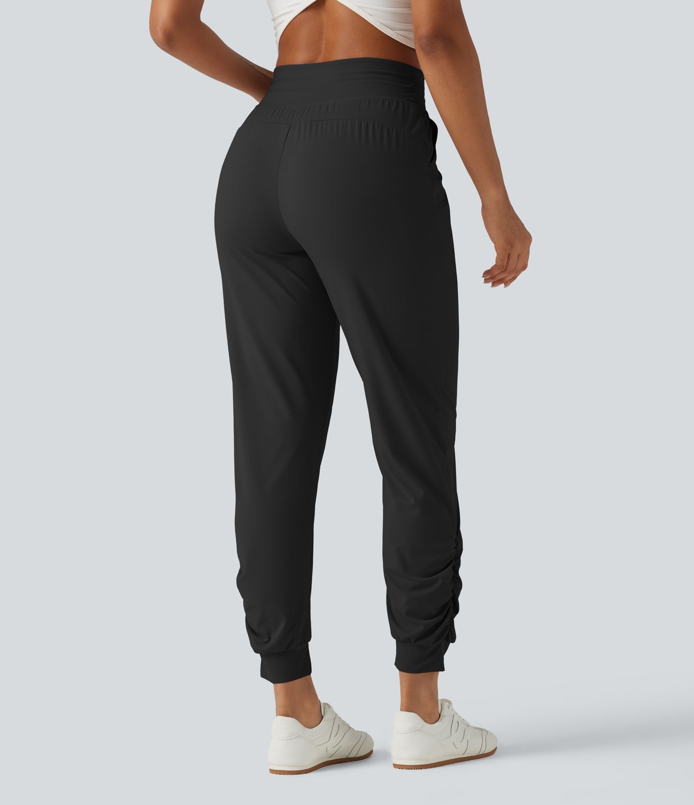 Halara UltraSculpt™ High Waisted Drawstring Ruched Yoga Joggers with Pockets Halara UltraSculpt™ High Waisted Drawstring Ruched Yoga Joggers with Pockets