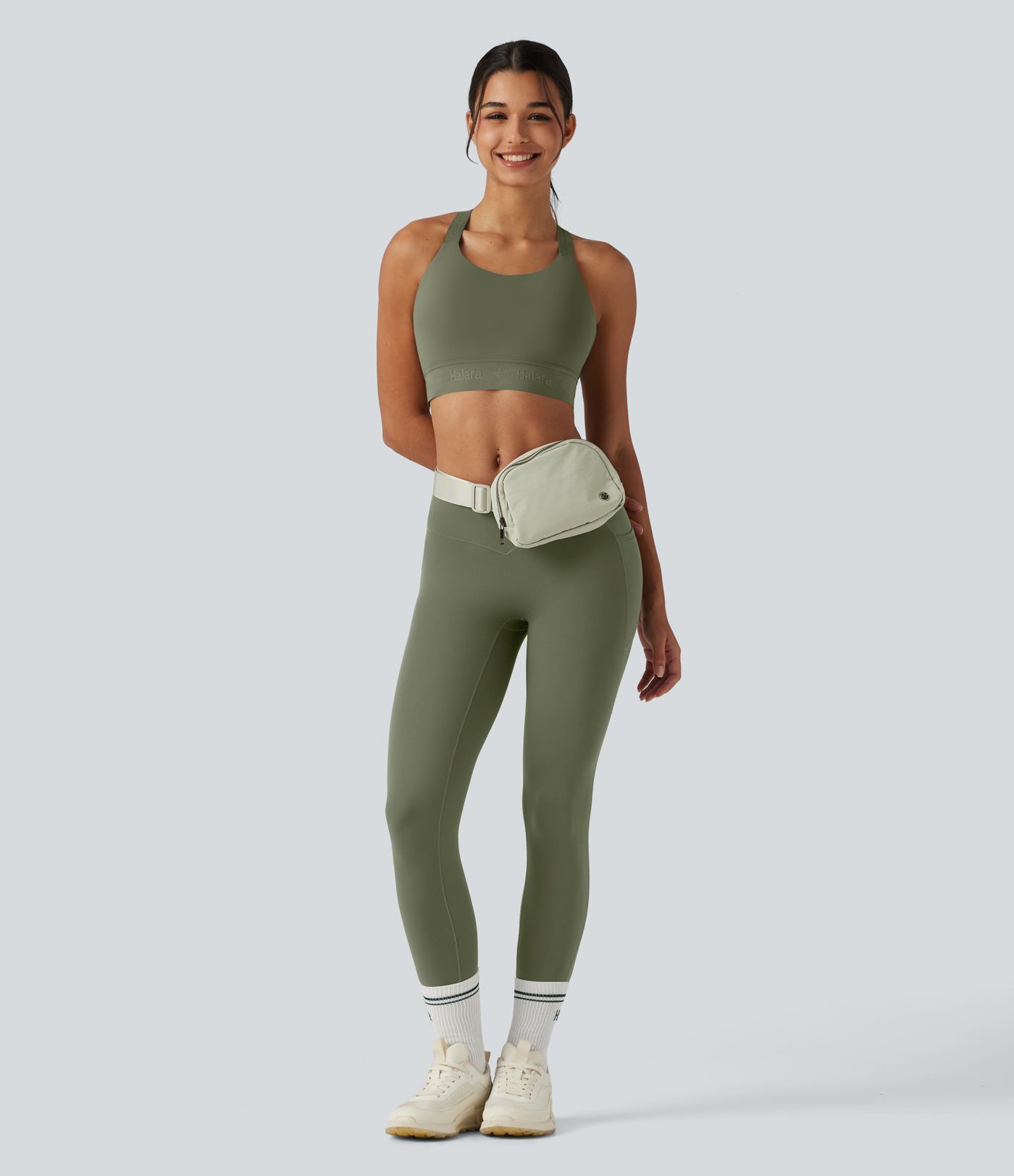 SpeedWave™ Medium Support U Neck Built-in Bra Quick Dry Running Sports Bra DD-F Cups