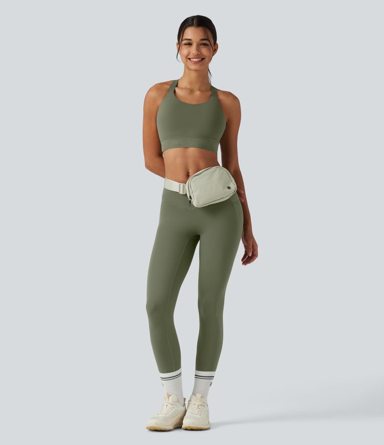 SpeedWave™ Medium Support U Neck Built-in Bra Quick Dry Running Sports Bra DD-F Cups
