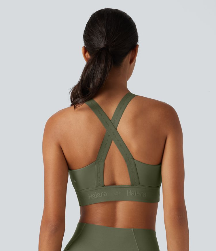 SpeedWave™ Medium Support U Neck Built-in Bra Quick Dry Running Sports Bra DD-F Cups