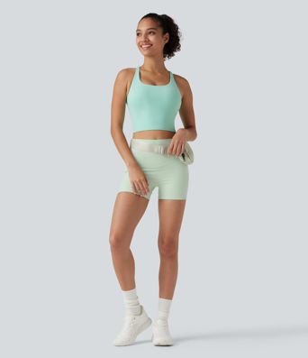 Halara UltraSculpt™ High Waisted Tummy Control Shaping Training Biker Shorts 3'' with Pockets Halara UltraSculpt™ High Waisted Tummy Control Shaping Training Biker Shorts 3'' with Pockets