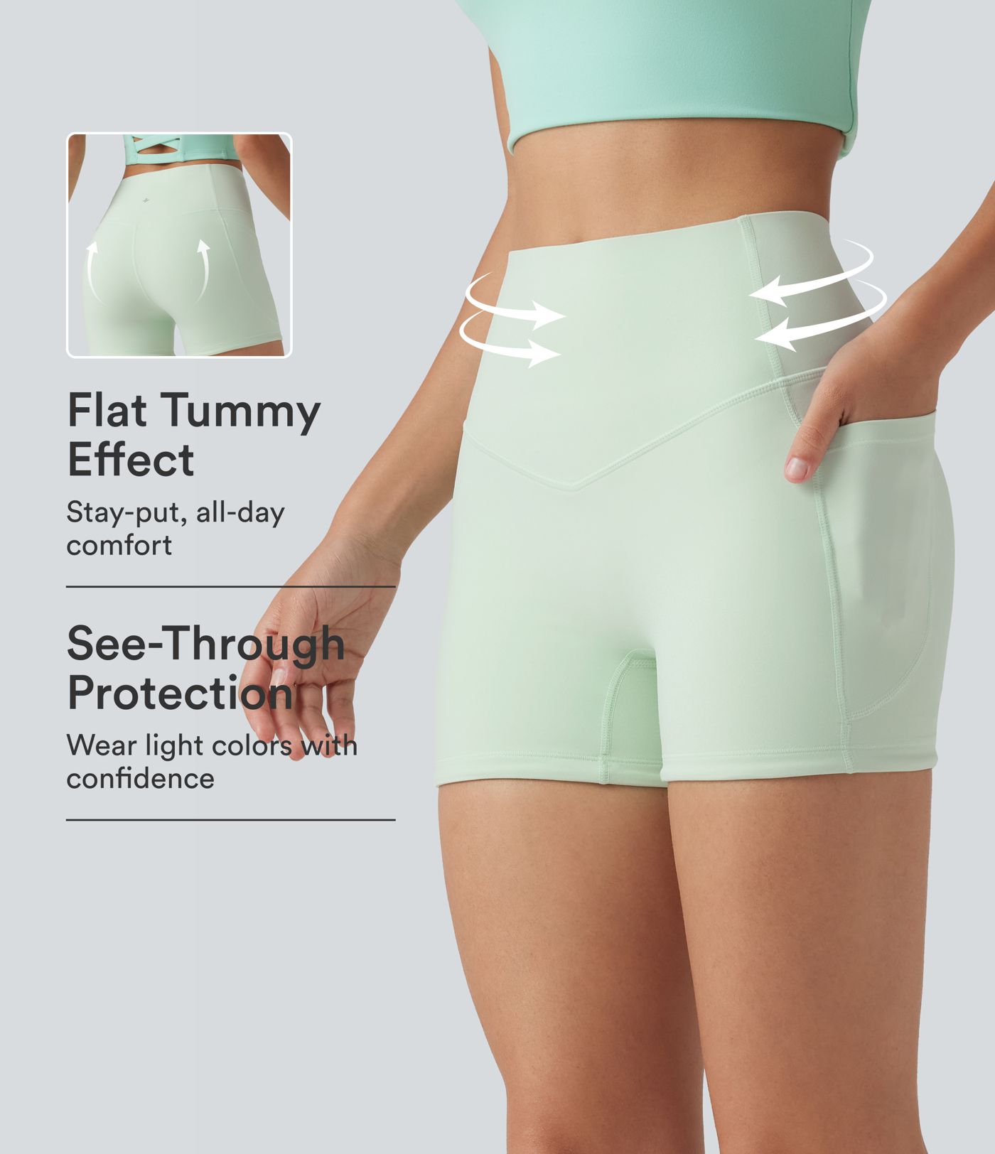 Halara UltraSculpt™ High Waisted Tummy Control Shaping Training Biker Shorts 3'' with Pockets Halara UltraSculpt™ High Waisted Tummy Control Shaping Training Biker Shorts 3'' with Pockets