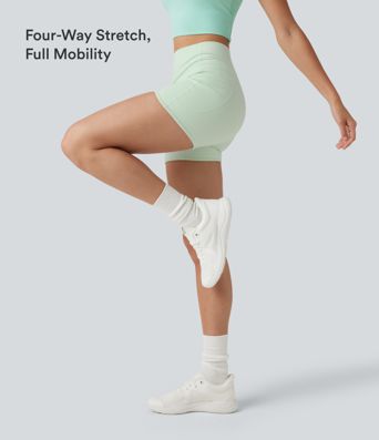 Halara UltraSculpt™ High Waisted Tummy Control Shaping Training Biker Shorts 3'' with Pockets Halara UltraSculpt™ High Waisted Tummy Control Shaping Training Biker Shorts 3'' with Pockets