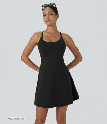 SoftlyZero™ Plush Backless Active Dress