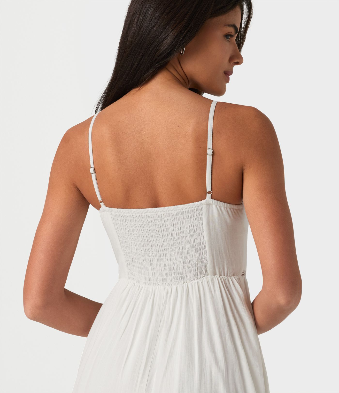 Midikleid in Leinenoptik mit Seitentaschen, Cut-Out-Design und Bindeband vorne Midikleid in Leinenoptik mit Seitentaschen, Cut-Out-Design und Bindeband vorne