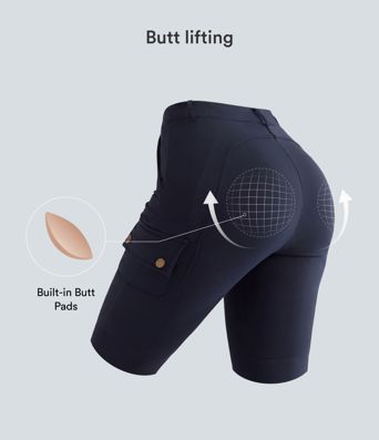 DayStretch High Waisted Butt Lifting Shaping Casual Cargo Pants with Pockets DayStretch High Waisted Butt Lifting Shaping Casual Cargo Pants with Pockets