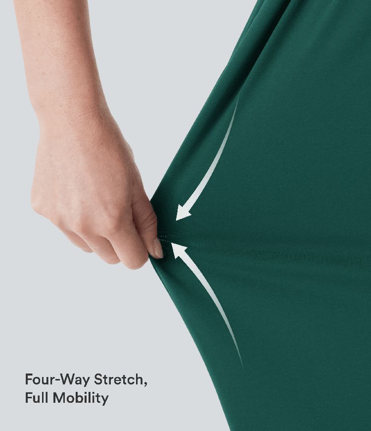 V Neck Sleeveless Ruched Pocket Jumpsuit-Easy Peezy V Neck Sleeveless Ruched Pocket Jumpsuit-Easy Peezy