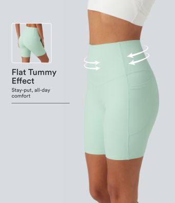 Halara UltraSculpt™ High Waisted Tummy Control Shaping Training Biker Shorts 7'' with Pockets Halara UltraSculpt™ High Waisted Tummy Control Shaping Training Biker Shorts 7'' with Pockets