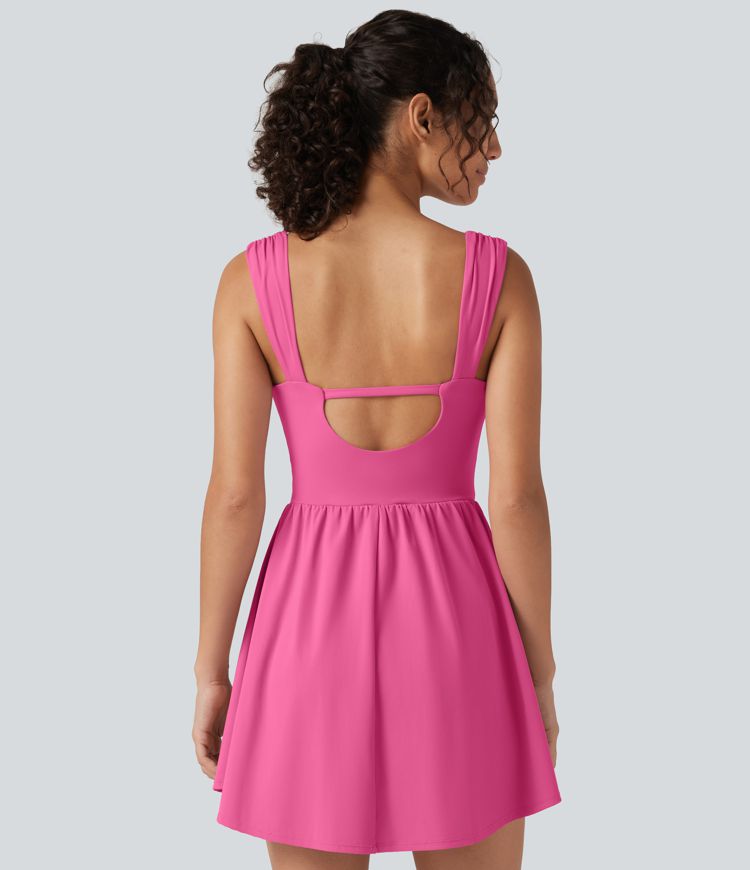 Softlyzero™ Plush - Lässiges 2-in-1 Minikleid mit Herzausschnitt, Seitentaschen und integriertem BH - Easy Peezy Edition, B-E Cups Softlyzero™ Plush - Lässiges 2-in-1 Minikleid mit Herzausschnitt, Seitentaschen und integriertem BH - Easy Peezy Edition, B-E Cups