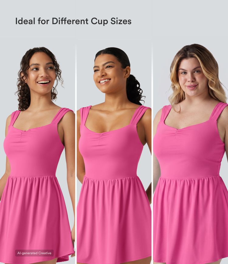 Softlyzero™ Plush Sweetheart Neck Built-in Bra 2-in-1 Mini Casual Dress with Pockets-Easy Peezy Edition B-E Cups Softlyzero™ Plush Sweetheart Neck Built-in Bra 2-in-1 Mini Casual Dress with Pockets-Easy Peezy Edition B-E Cups