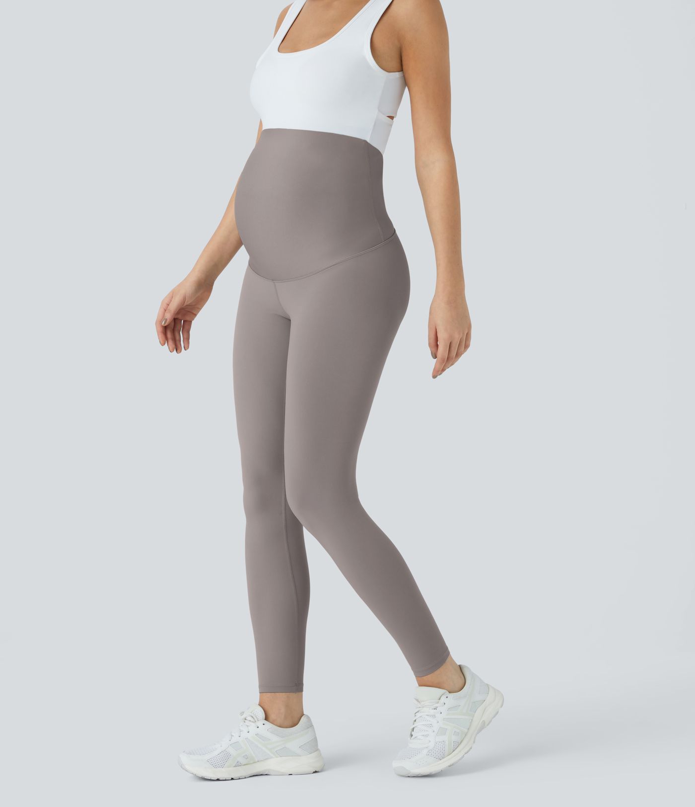 Legging 7/8 de yoga de maternité Softlyzero™ à taille très haute - Protection UPF50+ Legging 7/8 de yoga de maternité Softlyzero™ à taille très haute - Protection UPF50+
