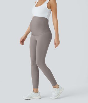 Legging 7/8 de yoga de maternité Softlyzero™ à taille très haute - Protection UPF50+ Legging 7/8 de yoga de maternité Softlyzero™ à taille très haute - Protection UPF50+