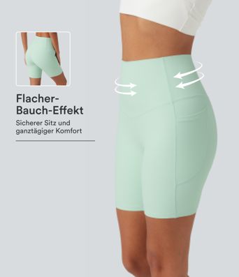 Halara UltraSculpt™ - Formende Biker-Shorts mit hohem Bund, Seitentaschen und Bauchkontrolle - 17,8 cm