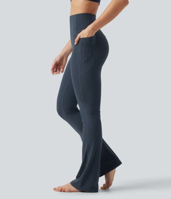 Legging de yoga bootcut Halara UltraSculpt™ taille haute gainant avec poches Legging de yoga bootcut Halara UltraSculpt™ taille haute gainant avec poches