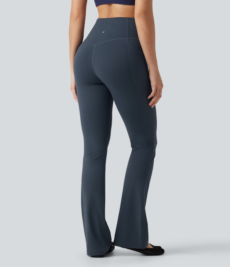 Legging de yoga bootcut Halara UltraSculpt™ taille haute gainant avec poches Legging de yoga bootcut Halara UltraSculpt™ taille haute gainant avec poches