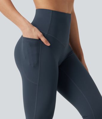 Legging de yoga bootcut Halara UltraSculpt™ taille haute gainant avec poches Legging de yoga bootcut Halara UltraSculpt™ taille haute gainant avec poches
