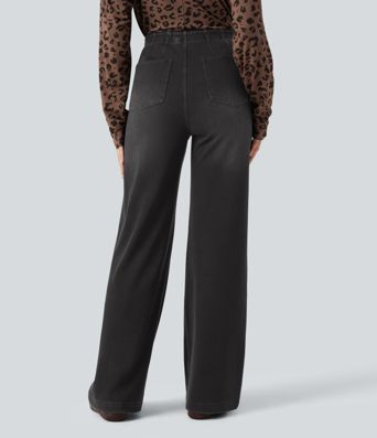 Halara Flex™ High Waisted Wide Leg Jeans with Pockets