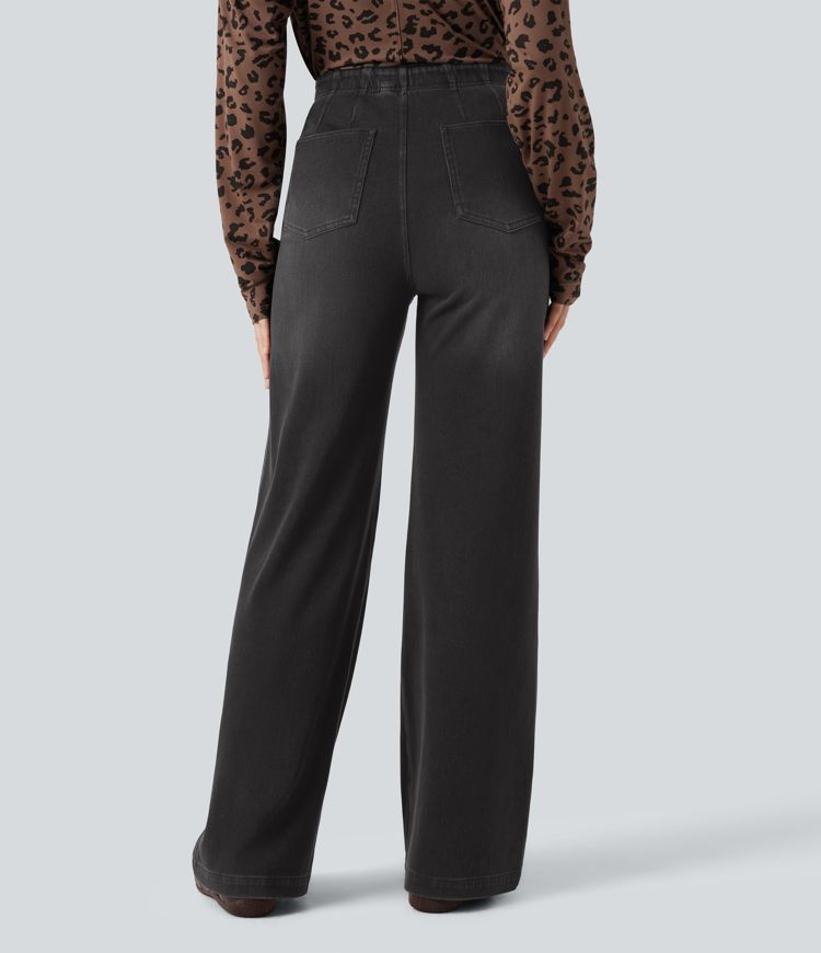 Halara Flex™ High Waisted Wide Leg Jeans with Pockets