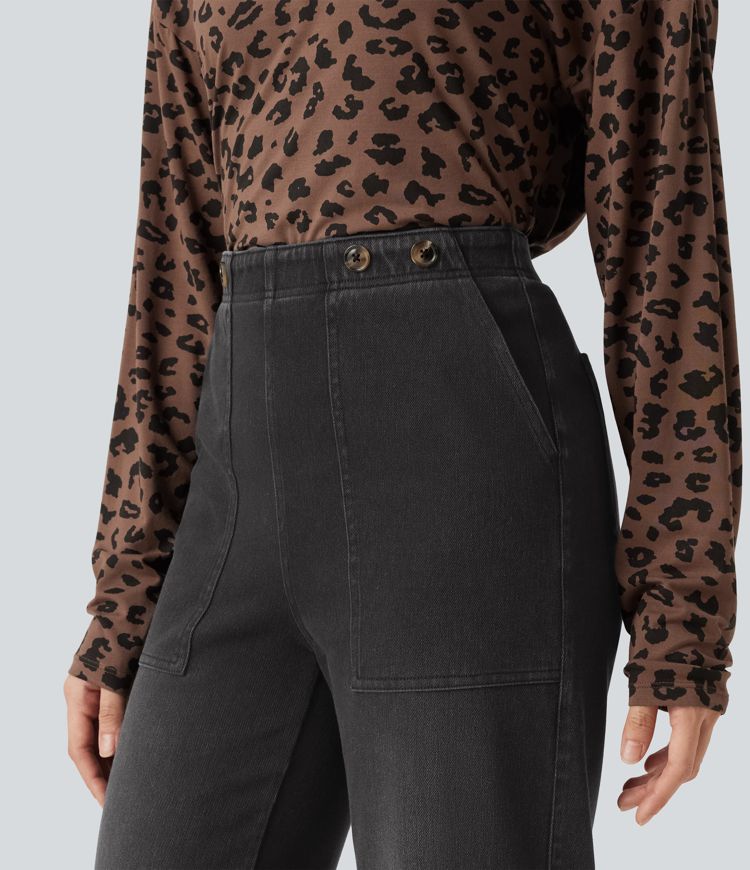 Halara Flex™ High Waisted Wide Leg Jeans with Pockets