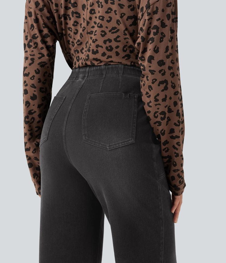 Halara Flex™ High Waisted Wide Leg Jeans with Pockets