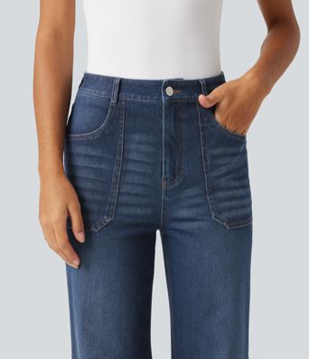 Jean flare Halara Flex™ taille haute avec poches