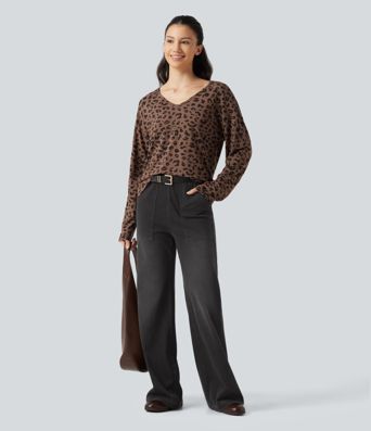 Halara Flex™ High Waisted Wide Leg Jeans with Pockets