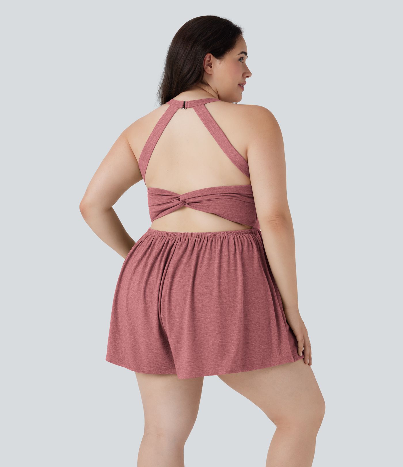 2-in-1 Plus Size Romper with Pockets-Easy Peezy Edition 2-in-1 Plus Size Romper with Pockets-Easy Peezy Edition