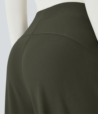 Halara Flex™ 하이웨이스트 바디 스컬프트 허리 슬리밍 옆주머니 와이드 마이크로 와플 워크룩 팬츠