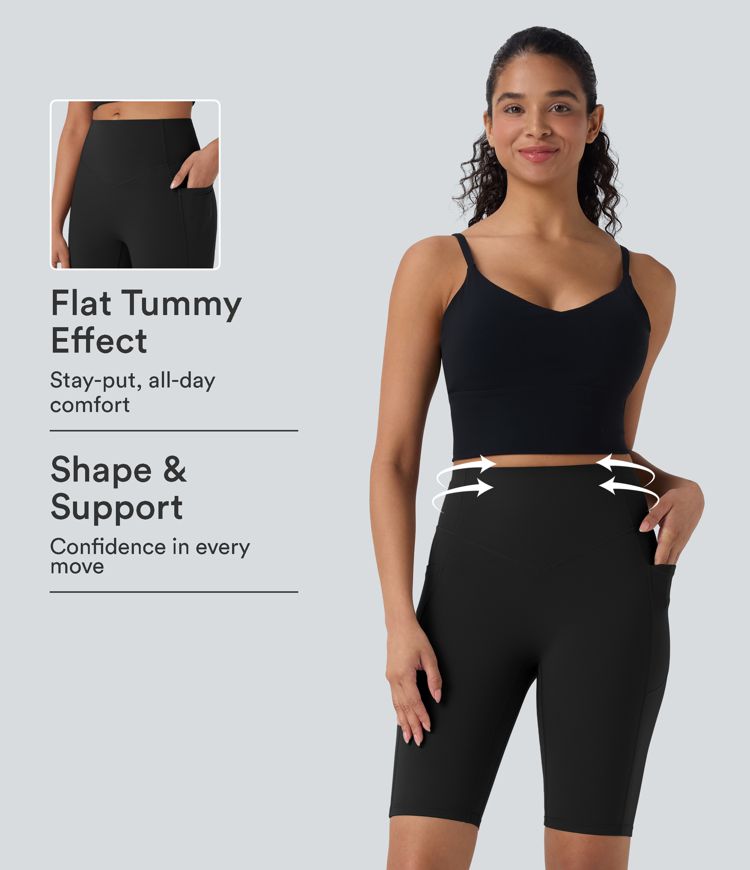 Halara UltraSculpt™ High Waisted Scrunch Butt Lifting Tummy Control Side Pocket Shaping Workout Biker Shorts 9'' Halara UltraSculpt™ High Waisted Scrunch Butt Lifting Tummy Control Side Pocket Shaping Workout Biker Shorts 9''