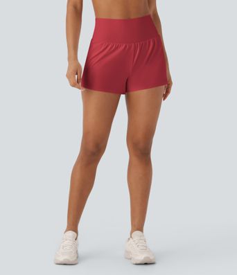 SoftlyZero™ Airy — shorts de yoga super taille haute 2-en-1 InstantCool avec poches
