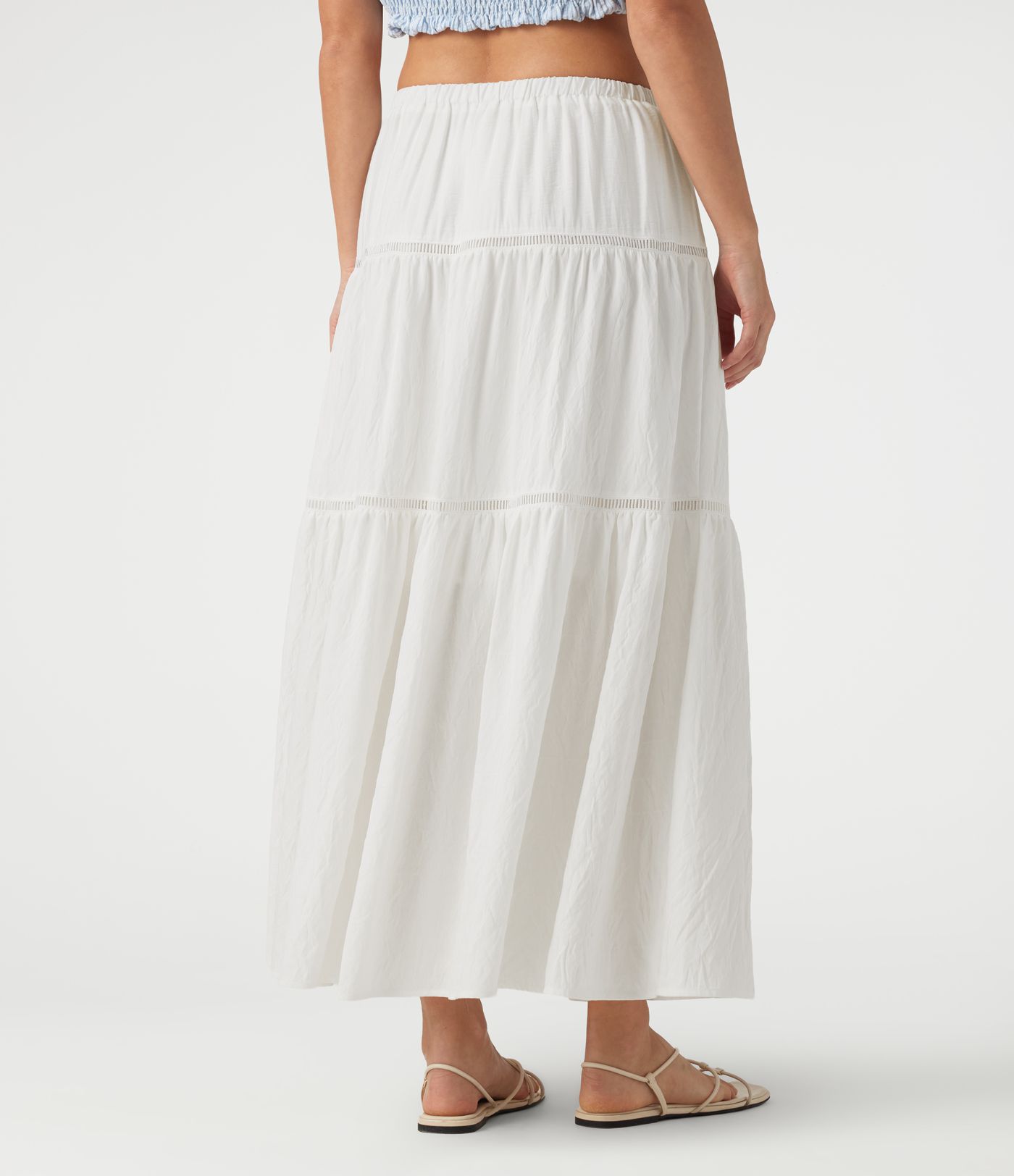Mid Rise Flowy Maxi Skirt Mid Rise Flowy Maxi Skirt