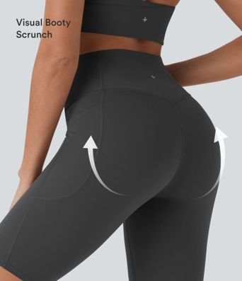 Halara UltraSculpt™ High Waisted Tummy Control Pocket Shaping Training Biker Shorts 9'' Halara UltraSculpt™ High Waisted Tummy Control Pocket Shaping Training Biker Shorts 9''