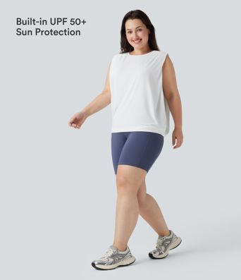 Débardeur de yoga grande taille à encolure ronde InstantCool - UPF50+