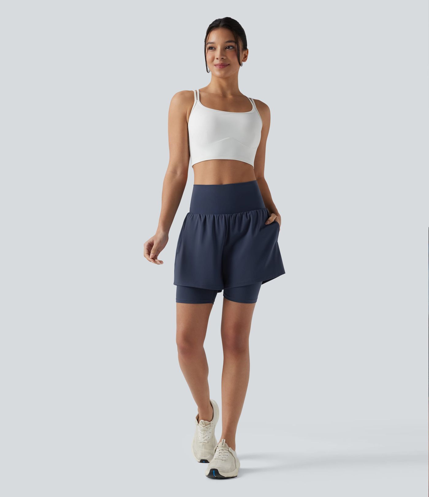 SoftlyZero™ Airy Super High Waisted 2-in-1 InstantCool Yoga Shorts 7'' with Pockets SoftlyZero™ Airy Super High Waisted 2-in-1 InstantCool Yoga Shorts 7'' with Pockets