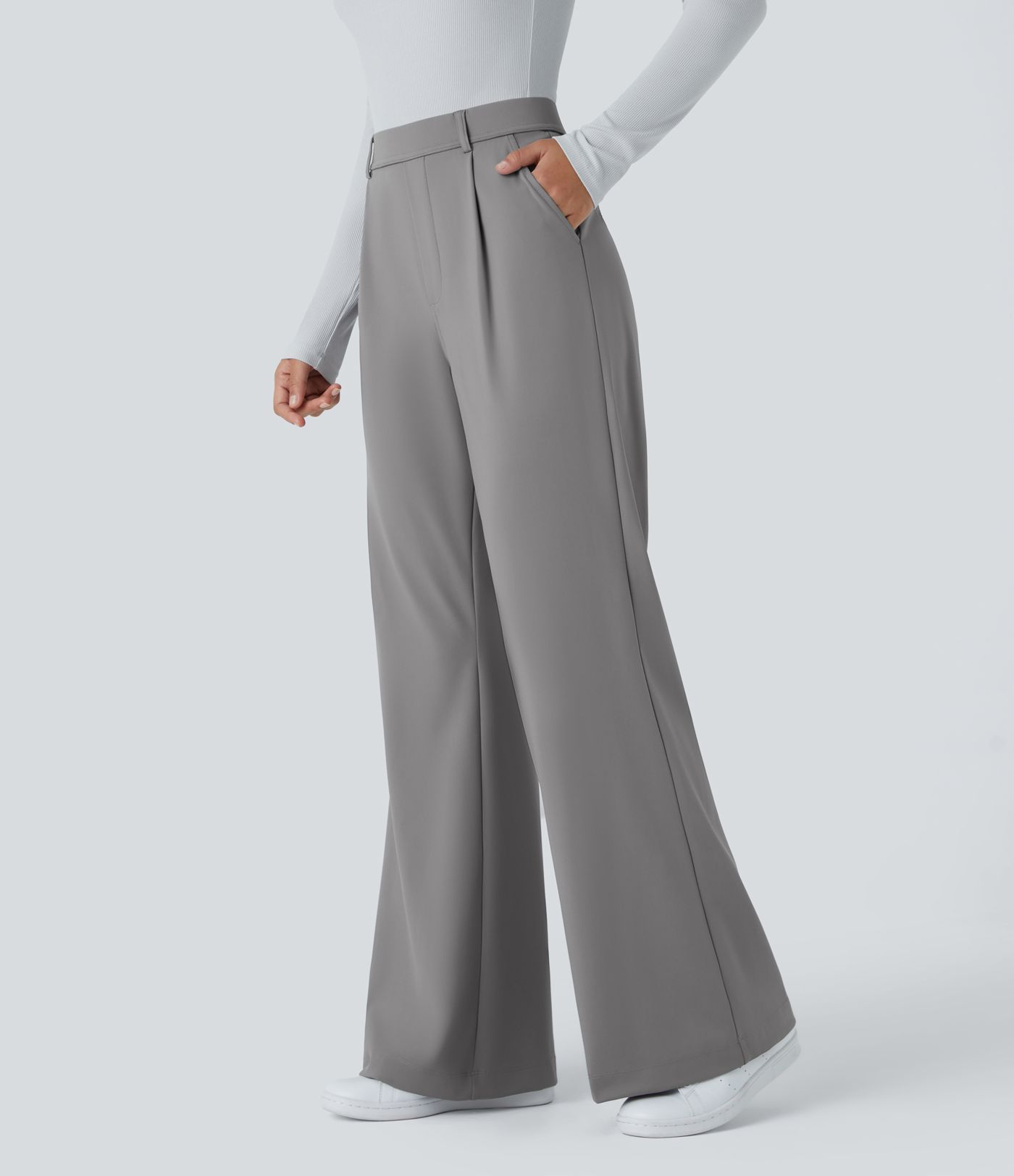 Halara Flex™ DayStretch High Waisted Pocket Work Flare Pants Halara Flex™ DayStretch High Waisted Pocket Work Flare Pants