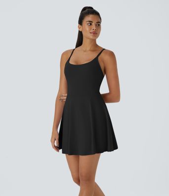 SoftlyZero™ Plush 2-in-1 Pocket Mini Slip Dance Active Dress