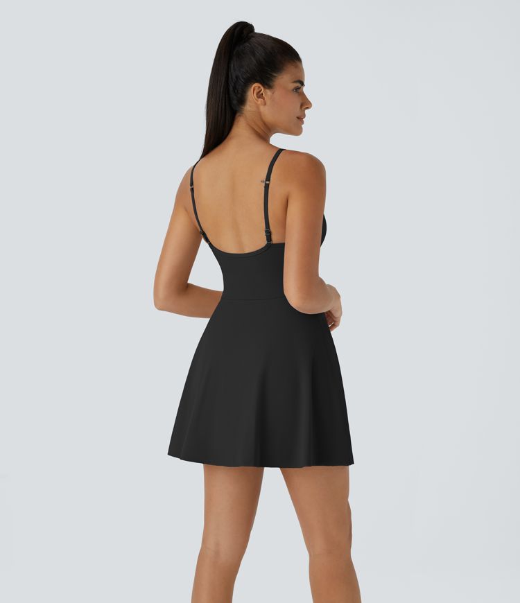 SoftlyZero™ Plush 2-in-1 Pocket Mini Slip Dance Active Dress