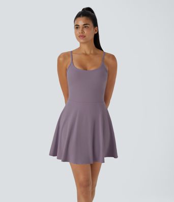 Softlyzero™ plüschiges, rückenfreies Mini-Slipkleid mit verstellbaren Trägern und 2-in-1-Tasche für Tanz und Sport Softlyzero™ plüschiges, rückenfreies Mini-Slipkleid mit verstellbaren Trägern und 2-in-1-Tasche für Tanz und Sport