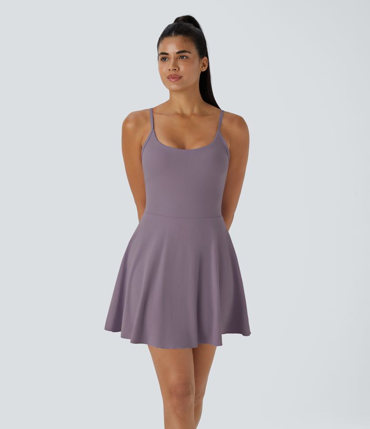 Softlyzero™ plüschiges, rückenfreies Mini-Slipkleid mit verstellbaren Trägern und 2-in-1-Tasche für Tanz und Sport Softlyzero™ plüschiges, rückenfreies Mini-Slipkleid mit verstellbaren Trägern und 2-in-1-Tasche für Tanz und Sport