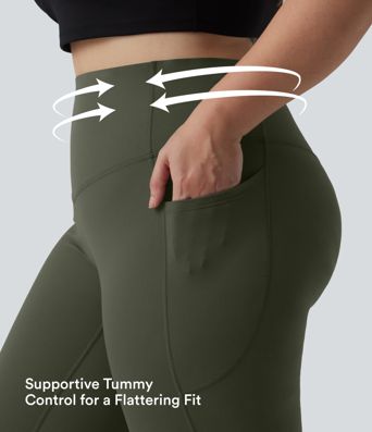 Halara UltraSculpt™ High Waisted Tummy Control Pocket Shaping Training Plus Size Leggings