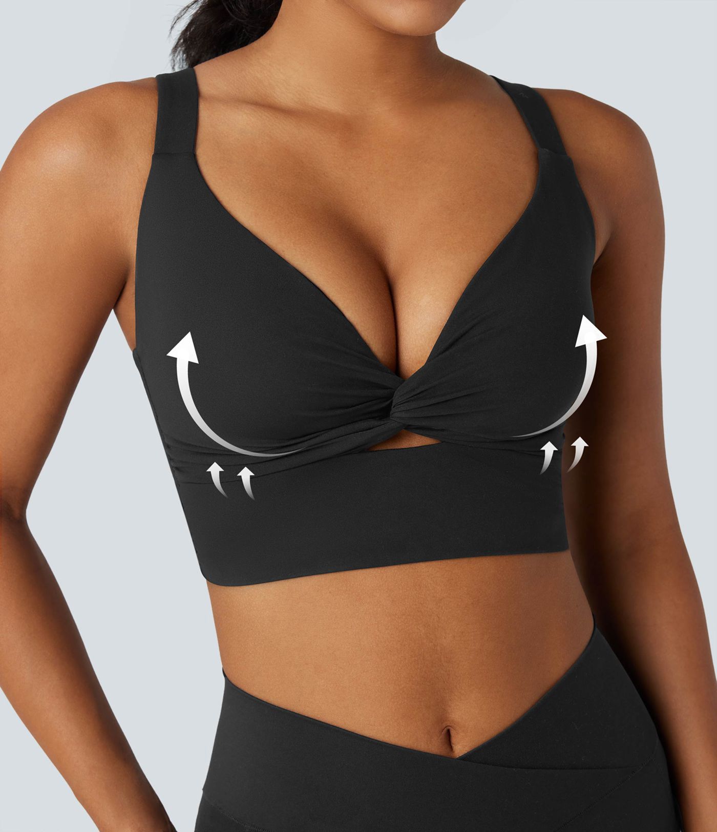 Halara UltraSculpt™ Light Support Molded Cups Push-Up Women Yoga Push-Up Sports Bra Top Halara UltraSculpt™ Light Support Molded Cups Push-Up Women Yoga Push-Up Sports Bra Top