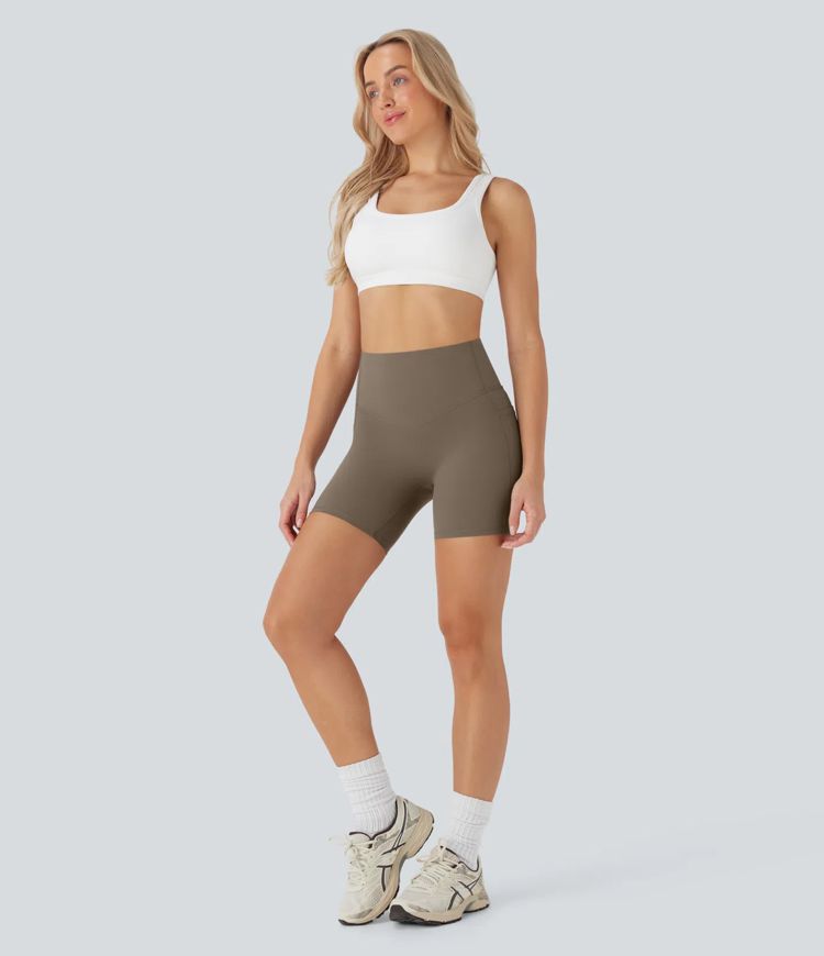 Halara UltraSculpt™ Biker-Shorts mit hohem Bund 5'' – formende Trainingsshorts mit Po-Lifting, Bauchkontrolle und Taschen Halara UltraSculpt™ Biker-Shorts mit hohem Bund 5'' – formende Trainingsshorts mit Po-Lifting, Bauchkontrolle und Taschen