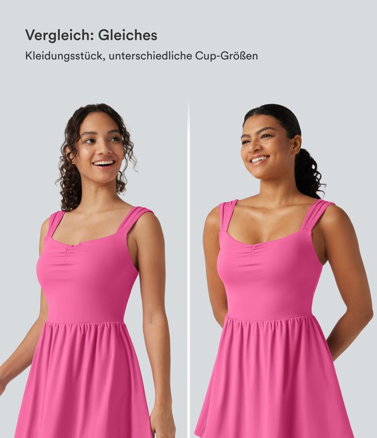 Softlyzero™ Plush - Lässiges 2-in-1 Minikleid mit Herzausschnitt, Seitentaschen und integriertem BH - Easy Peezy Edition, B-E Cups Softlyzero™ Plush - Lässiges 2-in-1 Minikleid mit Herzausschnitt, Seitentaschen und integriertem BH - Easy Peezy Edition, B-E Cups