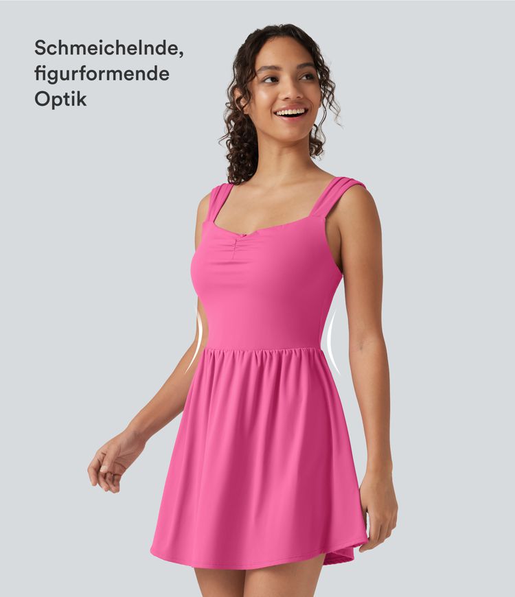 Softlyzero™ Plush - Lässiges 2-in-1 Minikleid mit Herzausschnitt, Seitentaschen und integriertem BH - Easy Peezy Edition, B-E Cups Softlyzero™ Plush - Lässiges 2-in-1 Minikleid mit Herzausschnitt, Seitentaschen und integriertem BH - Easy Peezy Edition, B-E Cups