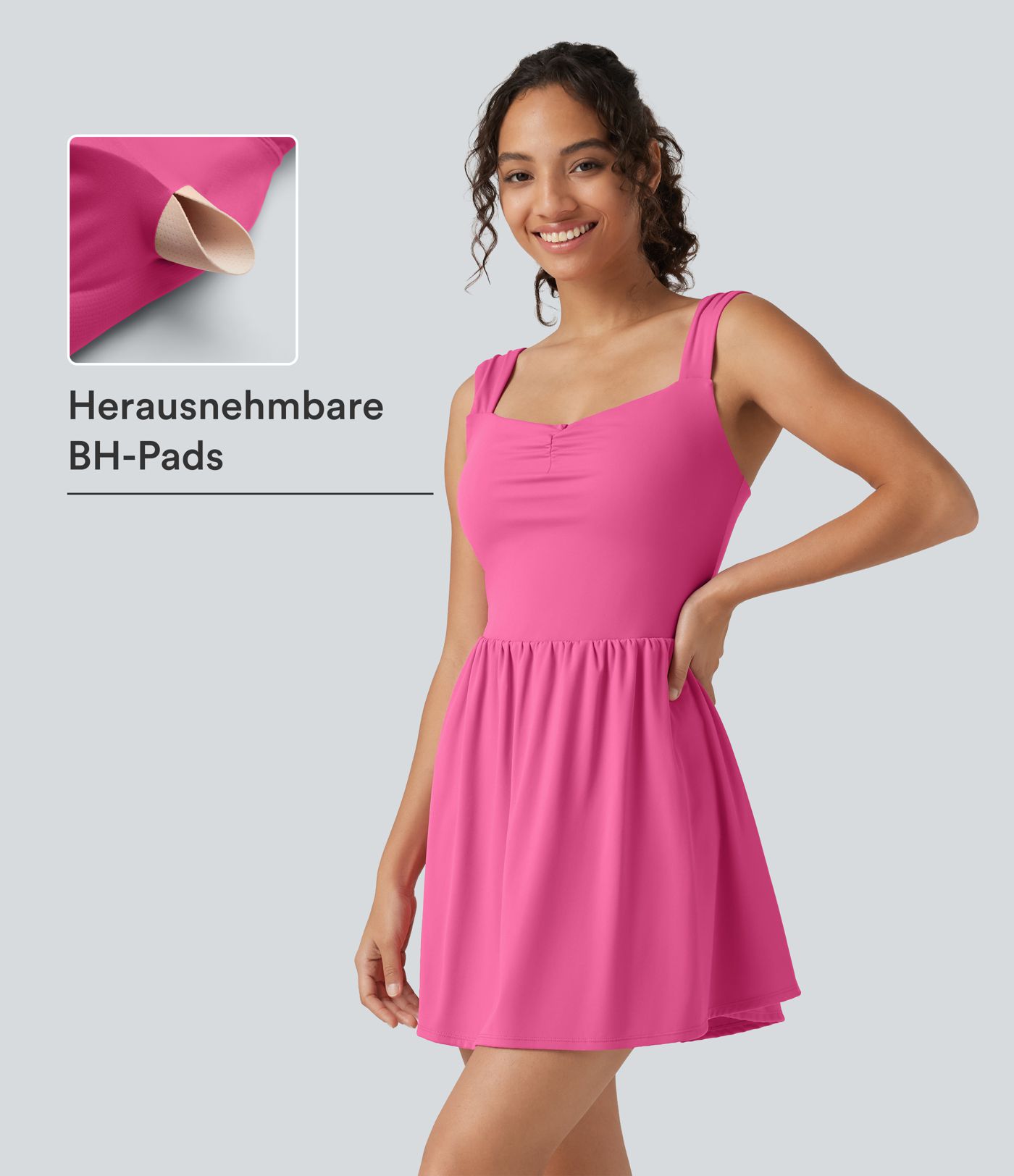 Softlyzero™ Plush - Lässiges 2-in-1 Minikleid mit Herzausschnitt, Seitentaschen und integriertem BH - Easy Peezy Edition, B-E Cups Softlyzero™ Plush - Lässiges 2-in-1 Minikleid mit Herzausschnitt, Seitentaschen und integriertem BH - Easy Peezy Edition, B-E Cups