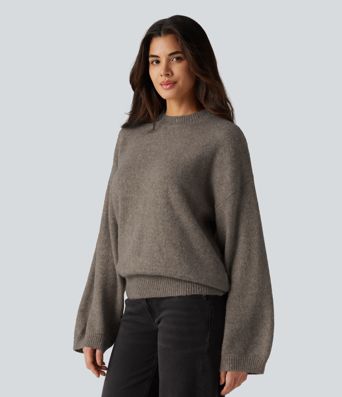 Stand Collar Long Sleeve Work Sweater Stand Collar Long Sleeve Work Sweater