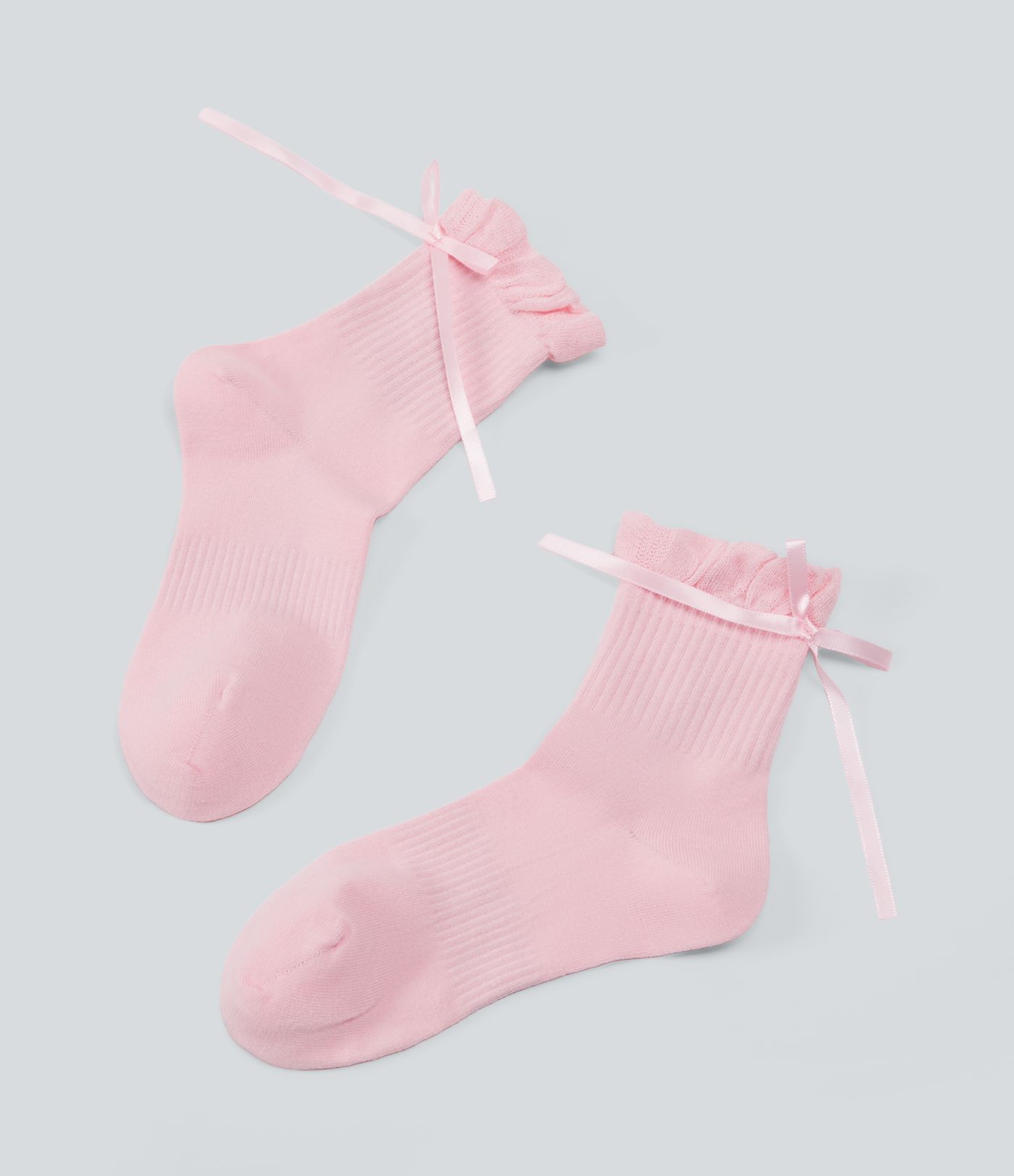 Plain Casual Crew Socks
