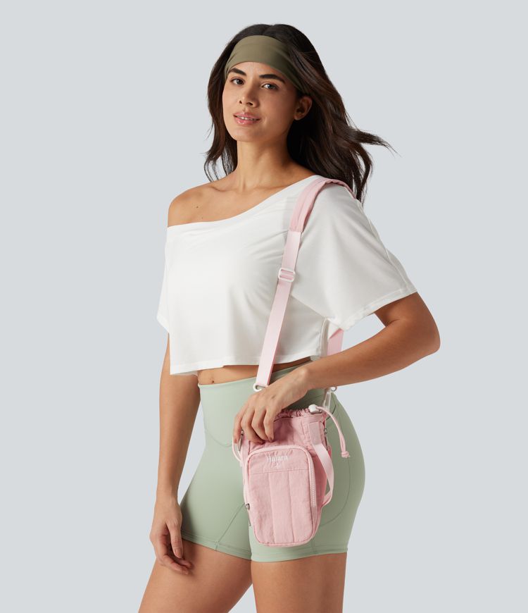 Yoga Crossbody Bag with Zipper Pocket 
